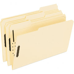 Pendaflex - 8-1/2 x 14", Legal, Manila, File Folders with Top Tab - Assorted Tab Cut Location - Exact Tooling