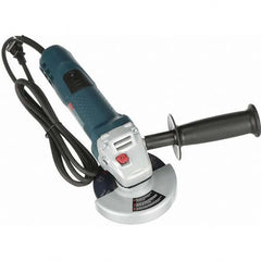 Bosch - 4-1/2" Wheel Diam, 11,000 RPM, Corded Angle & Disc Grinder - 5/8-11 Spindle, 120 Volts, 7.5 Amps - Exact Tooling