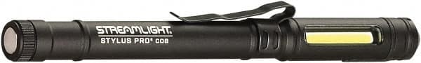 Streamlight - White LED Bulb, 160 Lumens, Penlight Flashlight - Black Aluminum Body, 1 3.7V Lithium-Ion Battery Included - Exact Tooling