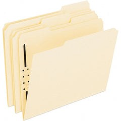 Pendaflex - 8-1/2 x 11", Letter Size, Manila, File Folders with Top Tab - Assorted Tab Cut Location - Exact Tooling