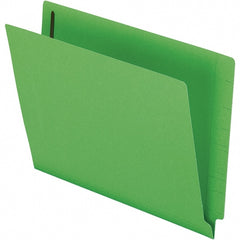 Pendaflex - 8-1/2 x 11", Letter Size, Green, File Folders with End Tab - 11 Point Stock, Straight Tab Cut Location - Exact Tooling