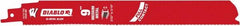 Freud - 9" Long x 1" Thick, Bi-Metal Reciprocating Saw Blade - Straight Profile, 14 to 18 TPI, Toothed Edge, Tang Shank - Exact Tooling