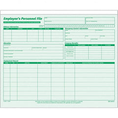 TOPS - 11-3/4 x 9-1/4", Letter Size, Green, File Folders with Top Tab - Straight Tab Cut Location - Exact Tooling