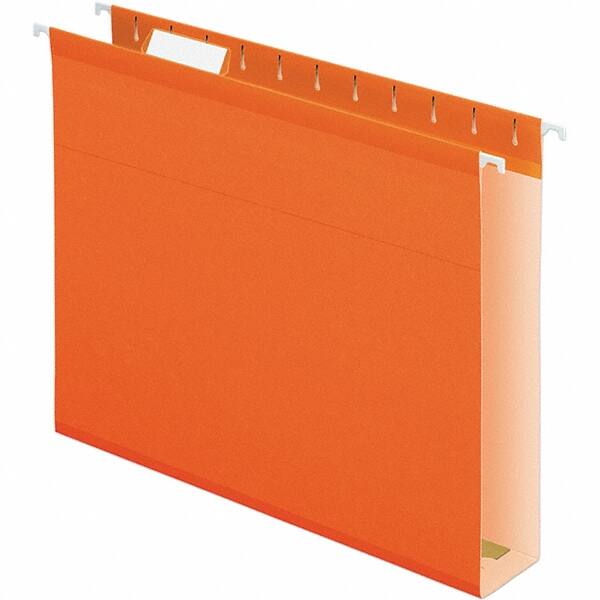 Pendaflex - 8-1/2 x 11", Letter Size, Orange, Hanging File Folder - 11 Point Stock, 1/5 Tab Cut Location - Exact Tooling