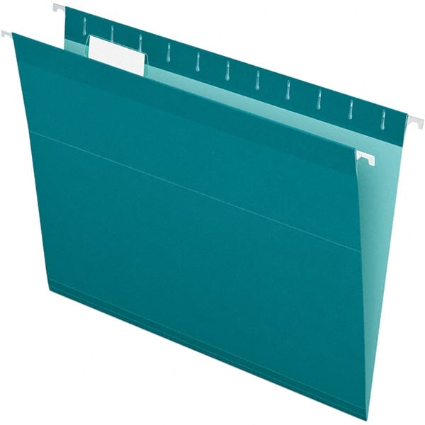 Pendaflex - 8-1/2 x 11", Letter Size, Teal, Hanging File Folder - 11 Point Stock, 1/5 Tab Cut Location - Exact Tooling