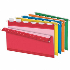 Pendaflex - 8-1/2 x 14", Legal, Assorted Colors, Hanging File Folder - 11 Point Stock, 1/6 Tab Cut Location - Exact Tooling