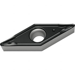 Walter - VCMT FM4 Grade WSM10S Turning Insert - TiAlN+Al2O3+(Al) Finish, 35° Rhombic, 6.35mm Inscr Circle, 3.18mm Thick, 0.4mm Corner Radius - Exact Tooling