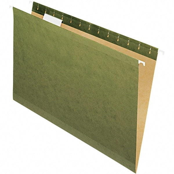 Pendaflex - 8-1/2 x 14", Legal, Standard Green, Hanging File Folder - 11 Point Stock, Straight Tab Cut Location - Exact Tooling
