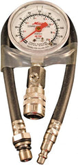 Milton - 4 Piece Dial Engine Compression Test Kit - 300 Max Pressure, PSI Scale - Exact Tooling