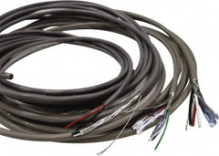 Made in USA - 18 AWG, 2 Wire, 1,000' OAL Unshielded Automation & Communication Cable - PVC Insulation, Bare Copper Conductor, 300 Volts, 0.144" OD - Exact Tooling