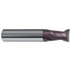5/8 Dia. x 3 Overall Length 2-Flute Square End Solid Carbide SE End Mill-Round Shank-Center Cut-Firex - Exact Tooling