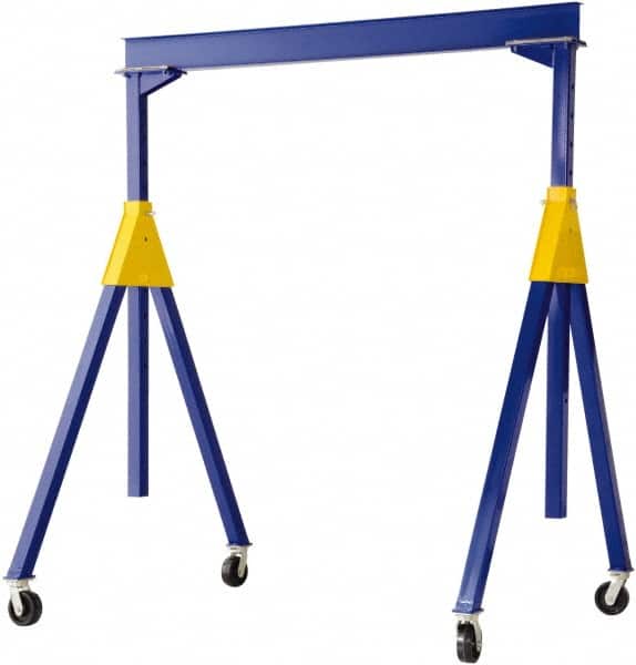 Vestil - 6,000 Lb Load Capacity, Steel Gantry Crane - 20' Span - Exact Tooling