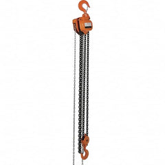 Vestil - 10,000 Lb Lifting Capacity, 10' Lift Height, Hand Hoist - Made from Chain - Exact Tooling