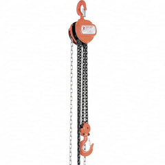 Vestil - 4,000 Lb Lifting Capacity, 20' Lift Height, Hand Hoist - Made from Chain - Exact Tooling