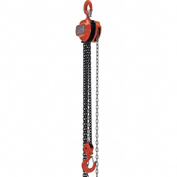 Vestil - 4,000 Lb Lifting Capacity, 10' Lift Height, Hand Hoist - Made from Chain - Exact Tooling