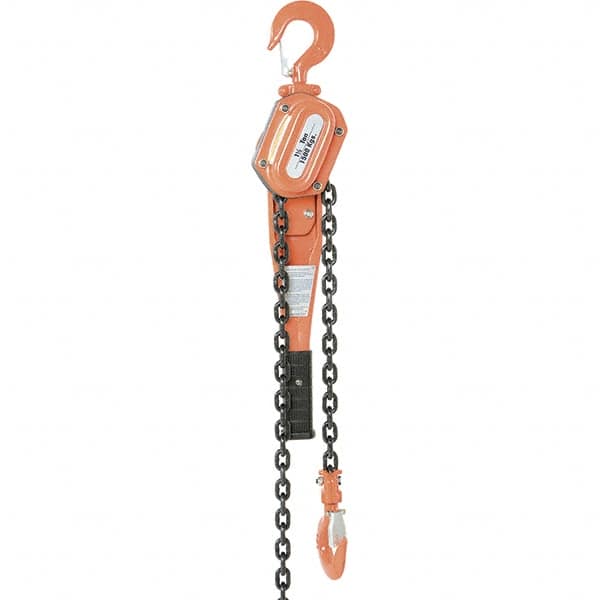 Vestil - 3,000 Lb Lifting Capacity, 5' Lift Height, Lever Hoist - Made from Chain - Exact Tooling