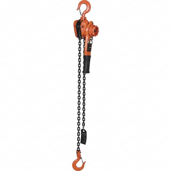Vestil - 2,000 Lb Lifting Capacity, 5' Lift Height, Lever Hoist - Made from Chain - Exact Tooling