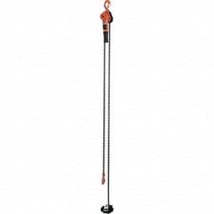 Vestil - 2,000 Lb Lifting Capacity, 20' Lift Height, Lever Hoist - Made from Chain - Exact Tooling