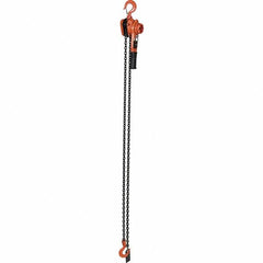 Vestil - 2,000 Lb Lifting Capacity, 10' Lift Height, Lever Hoist - Made from Chain - Exact Tooling