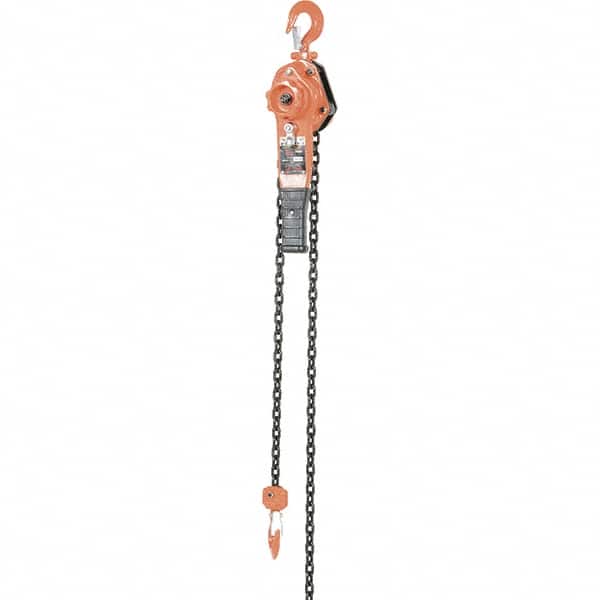 Vestil - 1,500 Lb Lifting Capacity, 10' Lift Height, Lever Hoist - Made from Chain - Exact Tooling