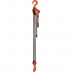 Vestil - 12,000 Lb Lifting Capacity, 5' Lift Height, Lever Hoist - Made from Chain - Exact Tooling