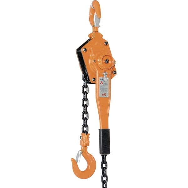 Vestil - 6,000 Lb Lifting Capacity, 5' Lift Height, Lever Hoist - Made from Chain - Exact Tooling