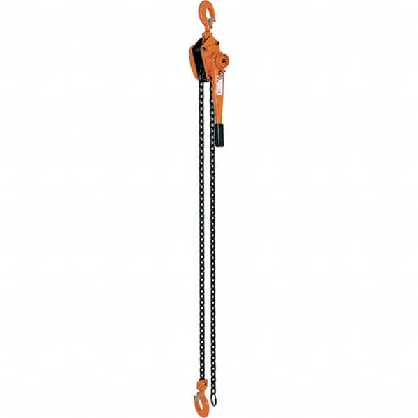 Vestil - 6,000 Lb Lifting Capacity, 10' Lift Height, Lever Hoist - Made from Chain - Exact Tooling
