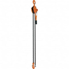 Vestil - 6,000 Lb Lifting Capacity, 10' Lift Height, Lever Hoist - Made from Chain - Exact Tooling