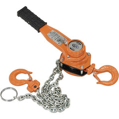 Vestil - 1,500 Lb Lifting Capacity, 5' Lift Height, Lever Hoist - Made from Chain - Exact Tooling