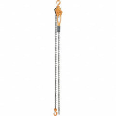 Vestil - 1,500 Lb Lifting Capacity, 10' Lift Height, Lever Hoist - Made from Chain - Exact Tooling