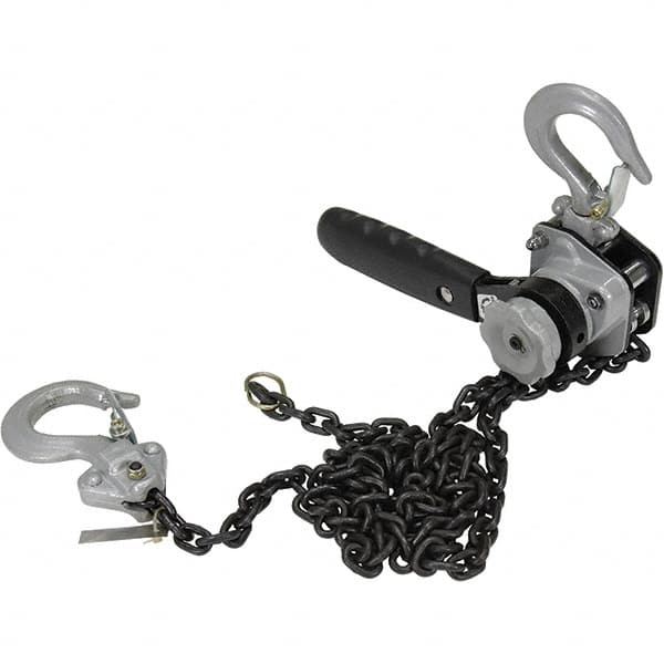 Vestil - 500 Lb Lifting Capacity, 5' Lift Height, Lever Hoist - Made from Chain - Exact Tooling