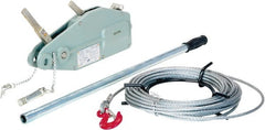 Vestil - 1,500 Lb Lifting Capacity, 60' Lift Height, Puller Hoist - Made from Wire Rope - Exact Tooling