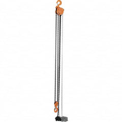 Vestil - 6,000 Lb Lifting Capacity, 20' Lift Height, Hand Hoist - Made from Chain - Exact Tooling