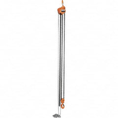 Vestil - 6,000 Lb Lifting Capacity, 15' Lift Height, Hand Hoist - Made from Chain - Exact Tooling