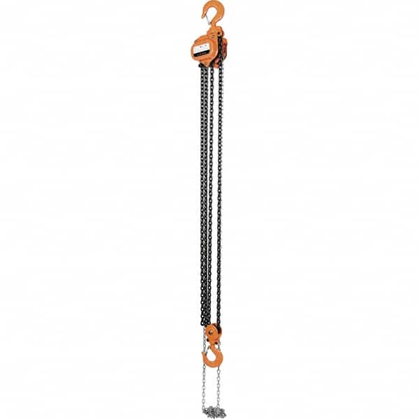 Vestil - 6,000 Lb Lifting Capacity, 10' Lift Height, Hand Hoist - Made from Chain - Exact Tooling