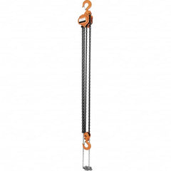 Vestil - 6,000 Lb Lifting Capacity, 10' Lift Height, Hand Hoist - Made from Chain - Exact Tooling