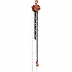 Vestil - 4,000 Lb Lifting Capacity, 10' Lift Height, Hand Hoist - Made from Chain - Exact Tooling