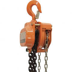 Vestil - 3,000 Lb Lifting Capacity, 20' Lift Height, Hand Hoist - Made from Chain - Exact Tooling