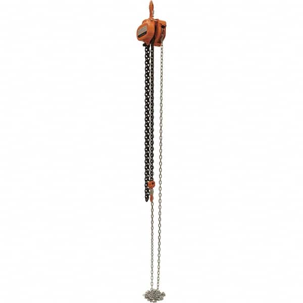 Vestil - 3,000 Lb Lifting Capacity, 10' Lift Height, Hand Hoist - Made from Chain - Exact Tooling