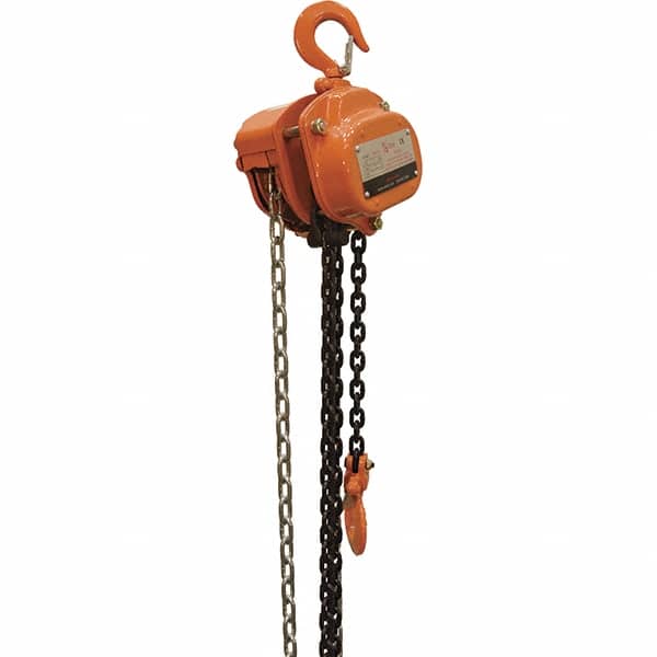 Vestil - 1,000 Lb Lifting Capacity, 15' Lift Height, Hand Hoist - Made from Chain - Exact Tooling