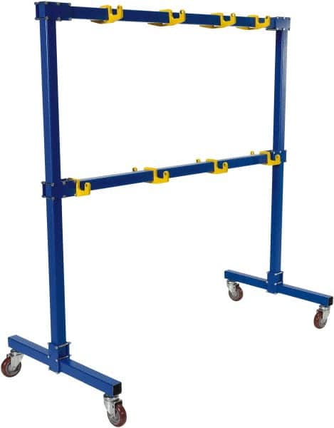 Vestil - 2 Shelf, 1,000 Lb Capacity, Blue Gantry - 77-1/16" Wide x 76-11/16" High x 39" Deep - Exact Tooling