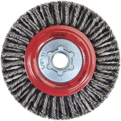 Norton - 9" OD, 5/8-11 Arbor Hole, Stringer Bead Carbon Wheel Brush - Exact Tooling