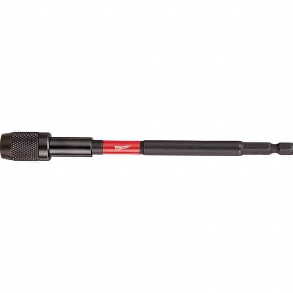 Milwaukee Tool - Power & Impact Screwdriver Bits & Holders; Bit Type: Impact Locking Bit Holder ; Hex Size (Inch): 1/4 ; Overall Length Range: 5" and Longer ; Drive Size (Inch): 1/4 ; Overall Length (Inch): 6 ; Nose Diameter (Inch): 1/4 - Exact Tooling