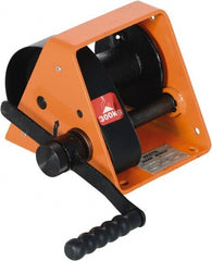 Vestil - 600 Lb Cable Limit x 65' Winch Cable Manual Winch - 9-1/2" Long x 7.88" Deep x 7.88" High - Exact Tooling