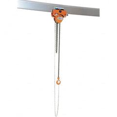 Vestil - 2 Ton Capacity Low Headroom Geared Trolley - 3-1/2" to 8" Flange Width - Exact Tooling