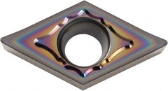 Kyocera - DCGT3251 AH Grade PDL025 Carbide Turning Insert - Al2O3 Finish, 55° Diamond, 3/8" Inscr Circle, 5/32" Thick, 1/64" Corner Radius - Exact Tooling