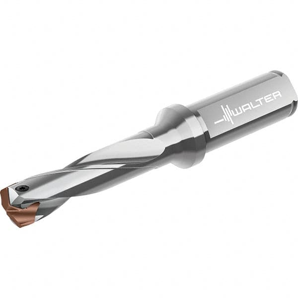 Walter - 14 to 14.99mm Diam, 3xD, 73mm Max Depth, 16mm Shank Diam, 124mm OAL, Replaceable Tip Drill - P6001-D14..R, P6003-D14..R, P6004-D14..R, P6005-D14..R Insert, D4140 Toolholder, Series D4140 - Exact Tooling