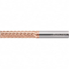 Walter-Prototyp - 12mm, 55mm LOC, 12mm Shank Diam, 110mm OAL, 6 Flute, Solid Carbide Square End Mill - TiAlSiN Finish, Spiral Flute, 50° Helix, Right Hand Cut, Right Hand Flute, Series MC187 - Exact Tooling