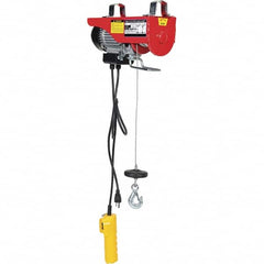 Vestil - 0.1 Ton Capacity, 30 FPM Lift Speed, 115 Volt, Cable Hoist Puller - 18 & 36' Max Lift - Exact Tooling