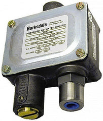 Barksdale - 350 to 5,000 psi Adjustable Range, 10,000 Max psi, Sealed Piston Pressure Switch - 1/4 NPT Female, Screw Terminals, SPDT Contact, 416SS Wetted Parts, 2% Repeatability - Exact Tooling